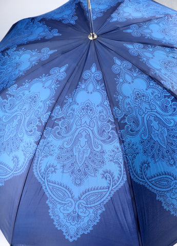 Blue paisley umbrella
