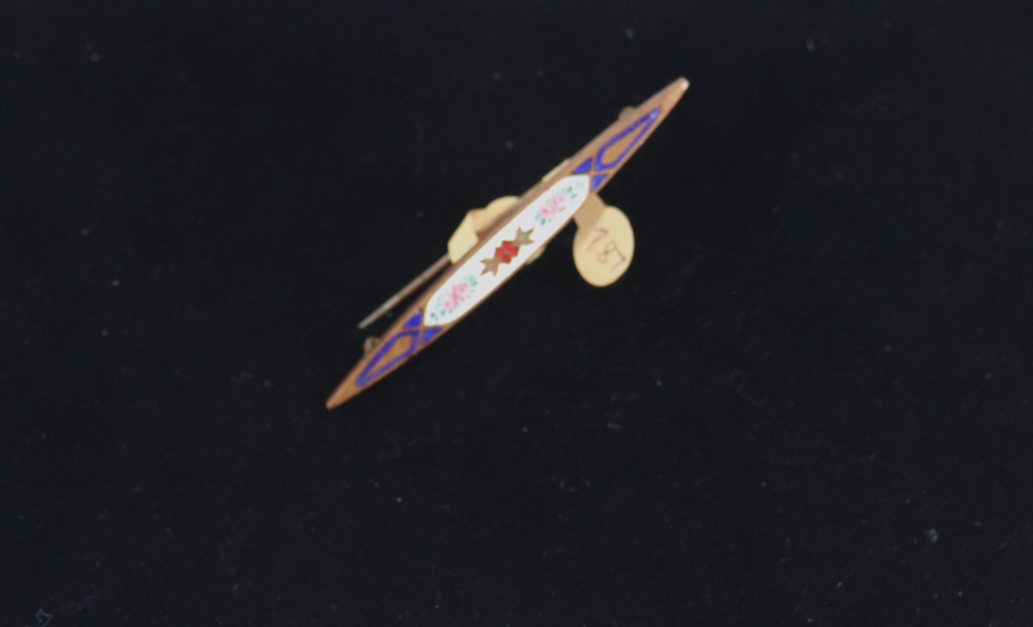 Edwardian Guilloche Bar pin