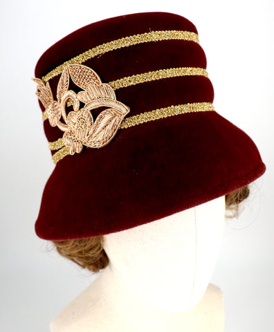 cloche with Gold Accents